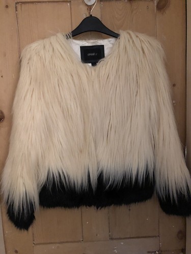 Veste fausse fourrure noire - , et