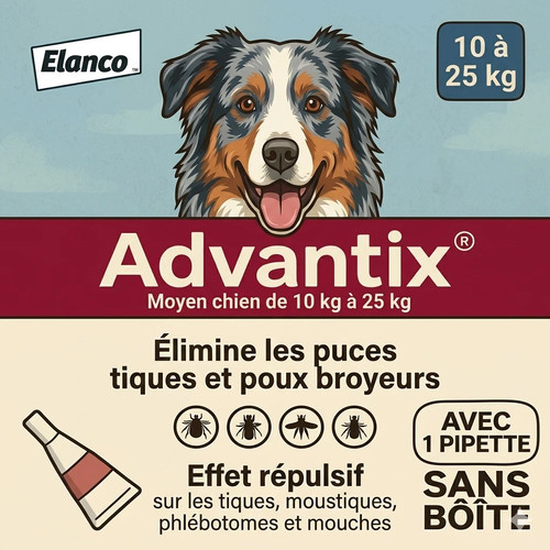 Antiparasitaire chiens moyens - antiparasitaire,