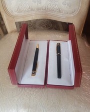 CARTIER Deux Stylo  PLAQUÉ OR PLUME OR 18 Carat boîte Originale 