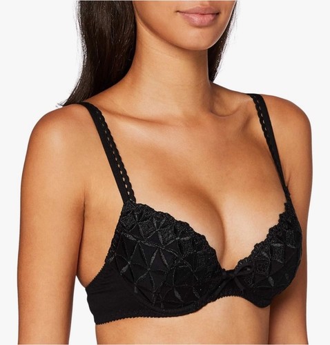 Soutien gorge balconnet noir - balconnet,