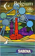 Affiche poster sabena - poster,