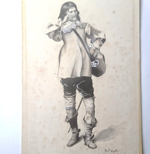 Mousquetaire Dessin Encre