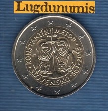 2 Euro Commémo Slovaquie 2013 Apotres Cyrille et Methode SUP SPL De ro Slovaquia