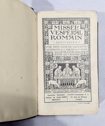 Missel vespéral romain