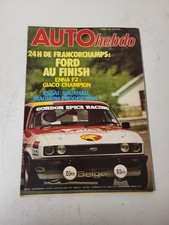 Magazine Auto Hebdo Nº124 Juillet 78