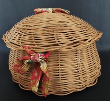 Corbeille à couture osier et