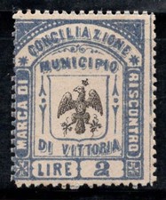 Victoire - Neuf ** 100% Italie fiscal 2 Lire,Feedback,Bleu/Noir
