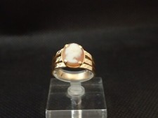 Bague camée en or jaune 750/ème  de 3.50g  / Bijoux d'occasion