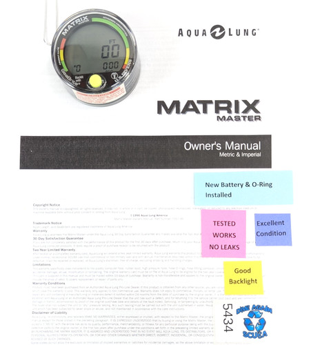 Divers aqua lung matrix - us, /