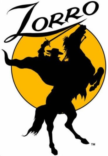 Plaque métal zorro - ,