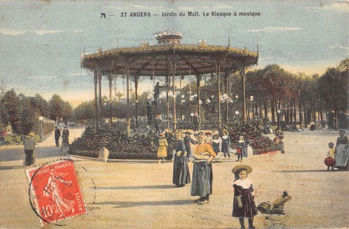 Cpa angers la jardin - angers, /