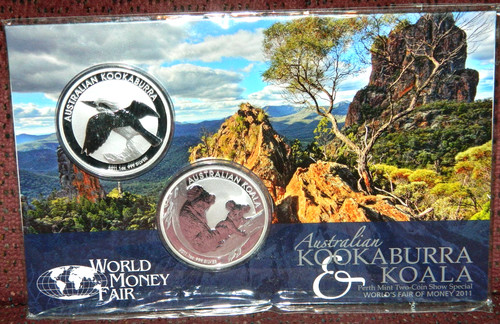 2011 australia 1 kookaburra - australia, $1