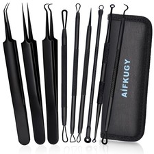 Extracteur Point Noir ® 9 Pièces Tire Comedons pince à point noir Kit Points ...