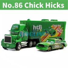 Lot de 2 voitures Disney Pixar n°86 Chick Hicks camion et voiture jouets moulés