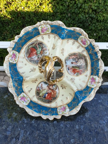 Ancien plat mendiant trilobe - mendiant,