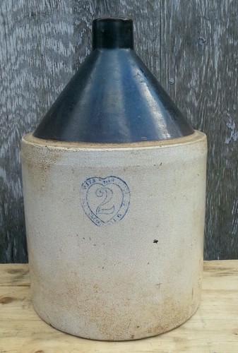 Large antique stoneware - , crock