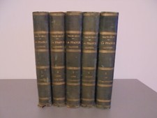MALTE BRUN / LA FRANCE ILLUSTREE/ 1885/ 5 VOLUMES / ILLUSTRE