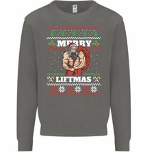 Joyeux Liftmas Sweat Hommes Drôle Haltérophilie Gym Culturisme Entraînement Noël