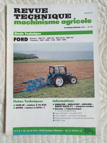 Revue technique tracteur - tracteur, ford