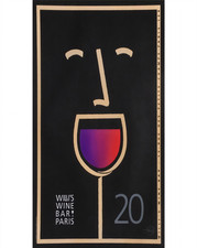 Affiche murale en verre à vin Willi’s Wine Bar Paris -...