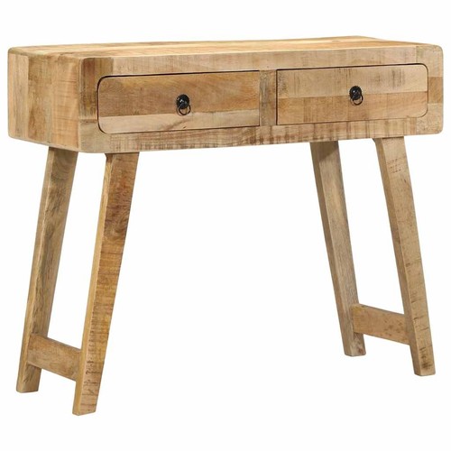 Table console 90x32x75 bois - table,