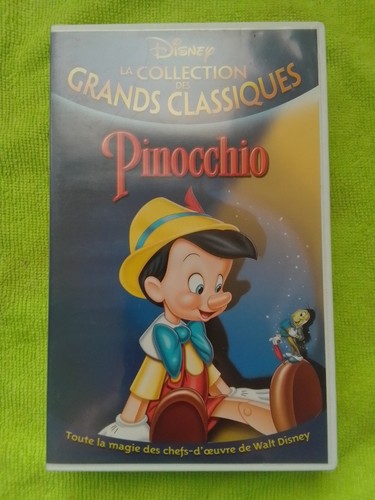 Pinocchio vhs walt disney - walt,