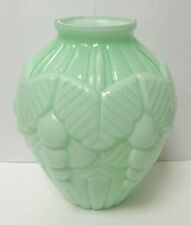 ancien vase opaline verte