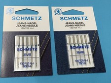 10 Schmetz Jeans-Aiguilles Puissance 70, 90 pour Machine à Coudre Piston Plat