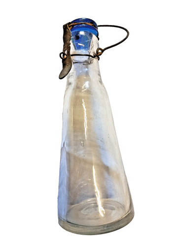 Belle bouteille lait verre - bouteille, de