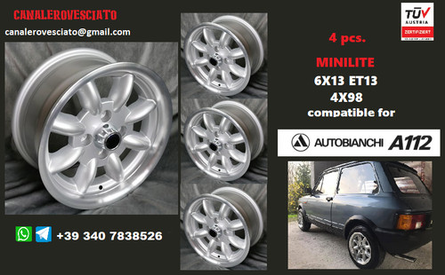 Jantes minilite pouces - 4, 13