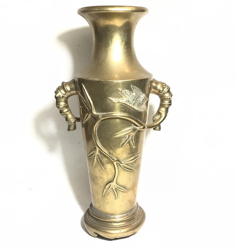 Important vase bronze japon - en,