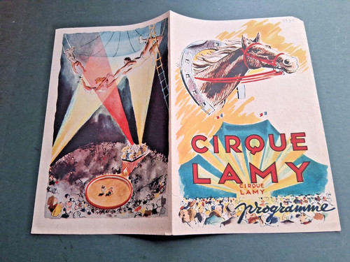 1948 programme cirque lamy - programme,