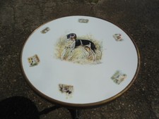 TABLE BISTRO EMAIL VERITABLE MAISON JARDIN NEUVE Chiens de chasse QUALITE FRANCE