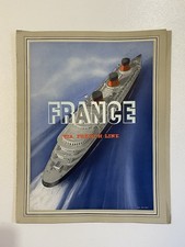 MENU PAQUEBOT FRANCE FRENCH