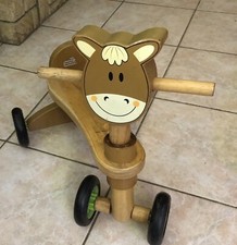 Trotteur-Porteur en bois pour bébé 1-3 ans - Roues silencieuses
