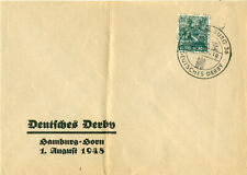 Germany 1948  British American Zone Cover   German Derby  Hamburg
