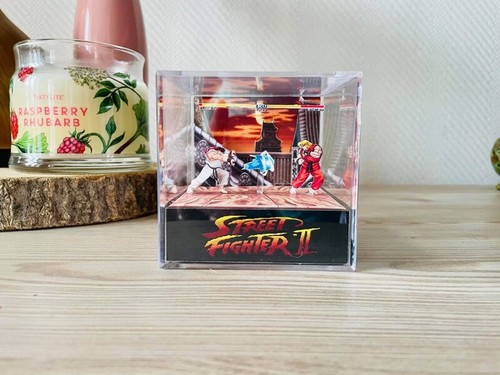 Cube diorama street - cube, fighter