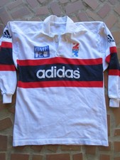 MAILLOT RUGBY XV ÉQUIPE DE FRANCE TRAINING PORTÉ VINTAGE ANNÉES 90 LEFLAMAND XL