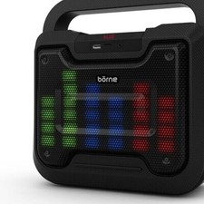 Enceinte Amplifiée Sans Fil à Effets LED Borne BTSPK48