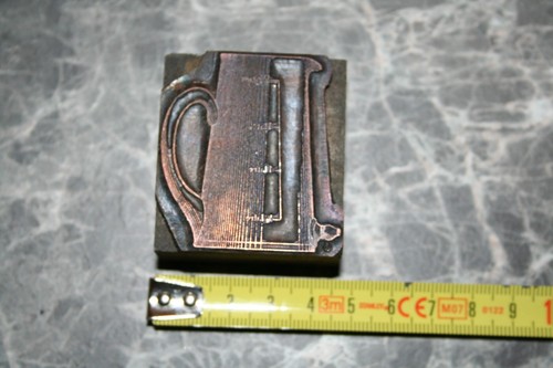 Ancien tampon matrice cuivre - ancien,