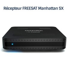 Récepteur décodeur satellite HD FREESAT Manhattan SX, 200 chaînes satellite angl