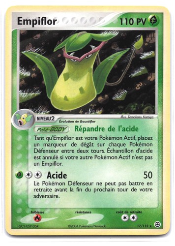 Carte pokémon empiflor 112 - empiflor, 17/112