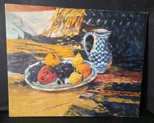 Tableau huile nature morte fleurs signé Delteil XXème