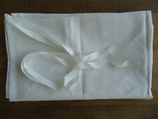 TABLIER DE TAILLE DEMI-TABLIER LIN BLANC LINGE ANCIEN