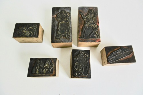 Lot tampons anciens bois - tampons, en