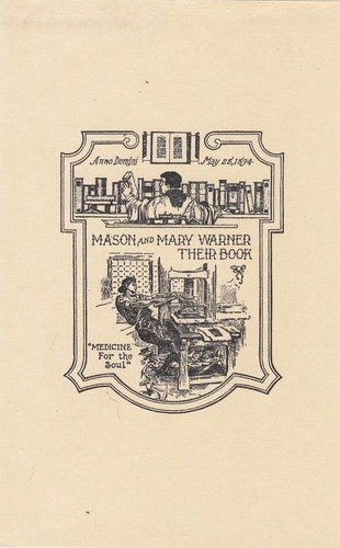 Exlibris livre plaque klischee - livre,