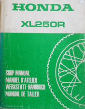 Manuel d'atelier moto HONDA XL250R