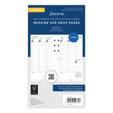 [000026-68431] FILOFAX Semaine sur deux pages verticale - français - Personal...