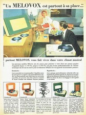 Publicité Advertising 078  1957   mallette fibrine  éléctrophone  Mélovox *