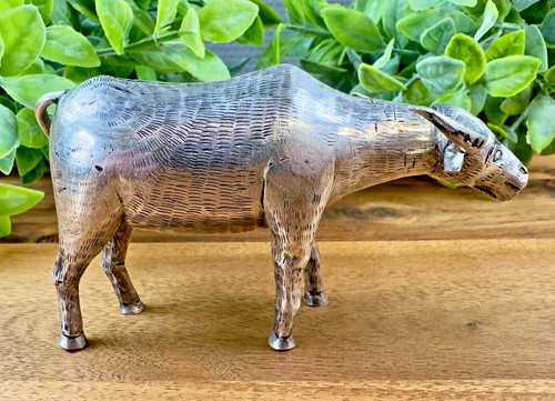 Sculpture buffle métal - buffle,